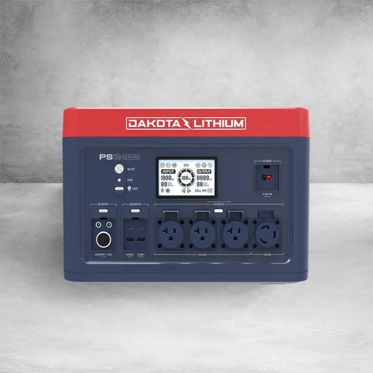 2400w Portable Power Station by Dakota - DakotaLithiumPortablePowerStationBack