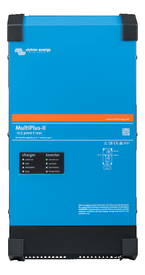 MultiPlus-II 12/3000/120-50 120V (UL) - PMP122305010_Multiplus-II12V3kVA_120-32230V_front_small_c67368e4-d17e-4a39-b1e5-879fa8590357