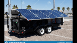 Mobile Solar Power Wagon model G, has lights