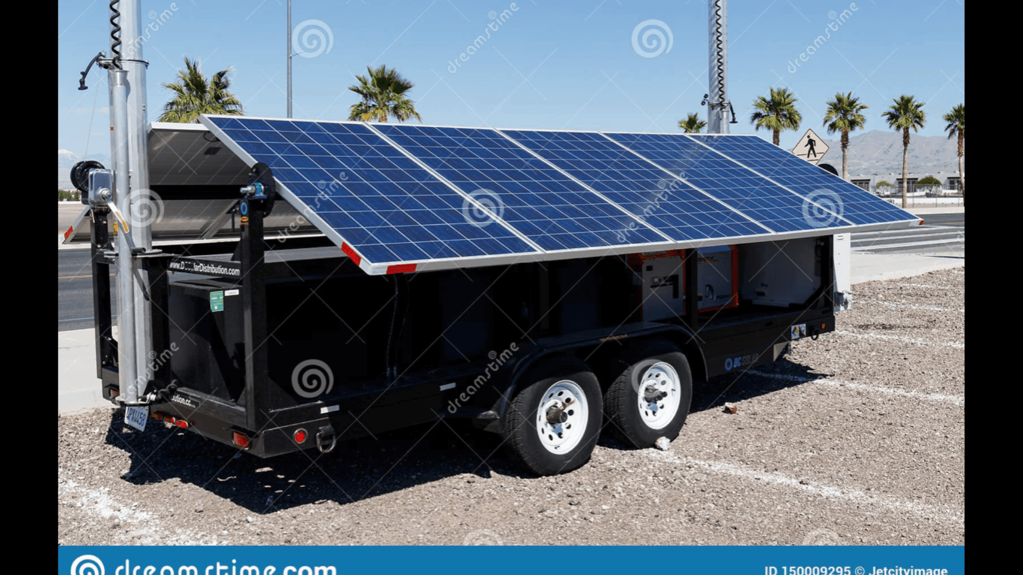 Mobile Solar Power Wagon Solar Only with Lights (Model G)
