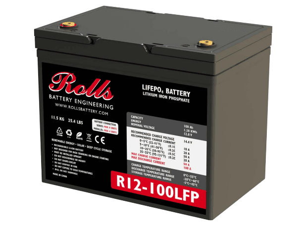 Rolls 12-VOLT LFP Battery R12-100LFP - r12-100lfp