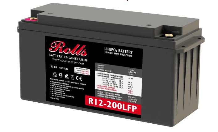 Rolls 12-VOLT LFP Battery R12-200LFP