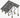 Tamarack Solar Ground Mount Kit GM Kit 4 Module 1st column 93-inch Rail