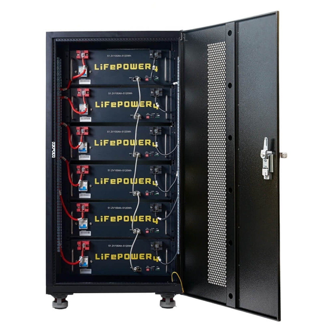 Solar Panel Battery Rack EG4 Enclosed Battery Rack | 6 Slot | Welded (Grey) – You Love Solar